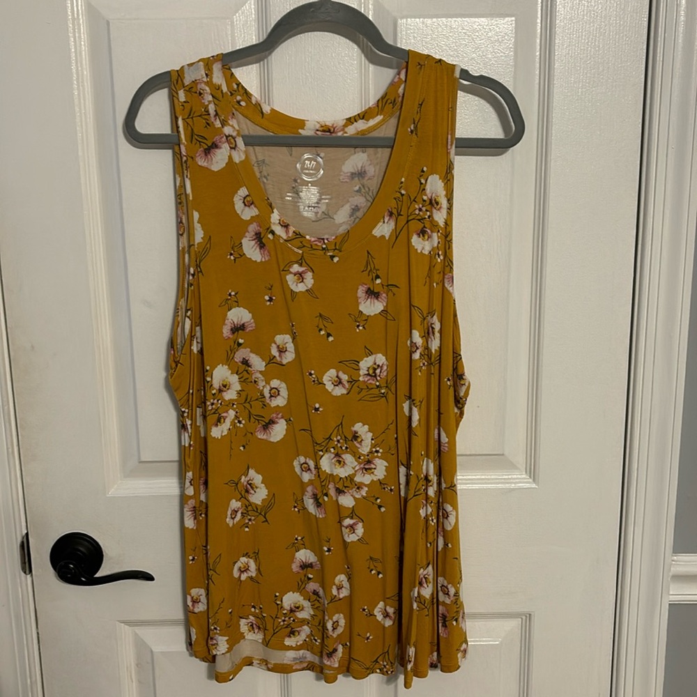 Sleeveless floral top